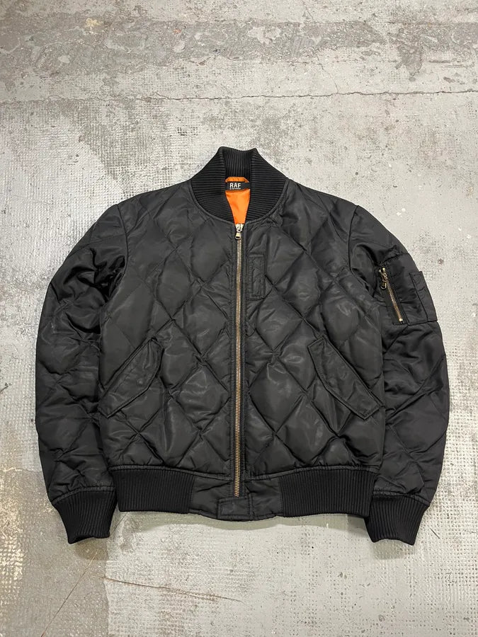 Raf Simons Black Quilted Puffer Jacket VsZsZmm 0