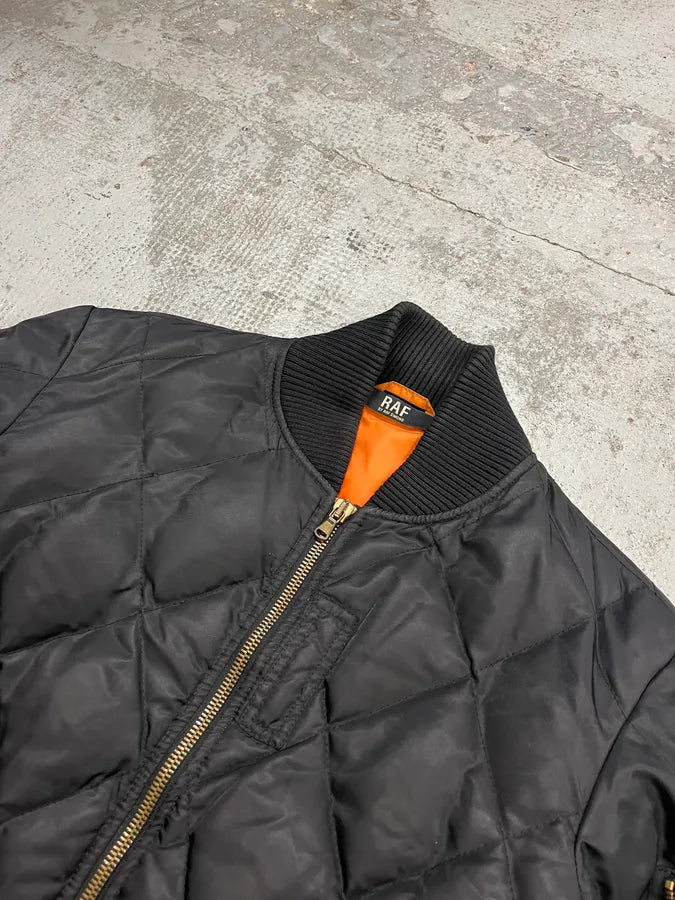 Raf Simons Black Quilted Puffer Jacket VsZsZmm 4
