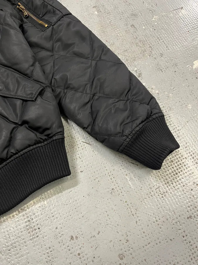 Raf Simons Black Quilted Puffer Jacket VsZsZmm 5