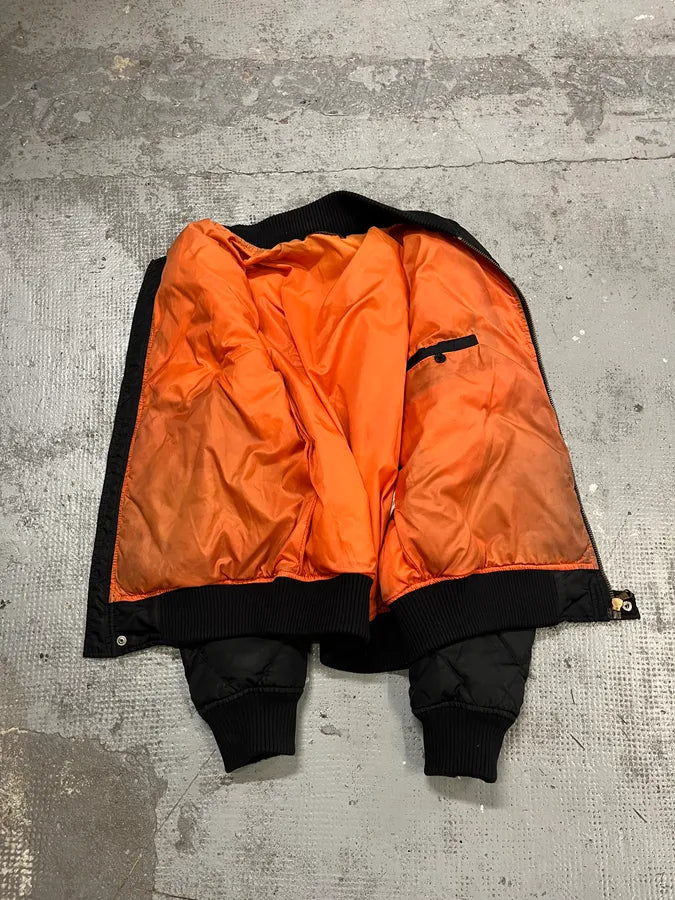 Raf Simons Black Quilted Puffer Jacket VsZsZmm 8