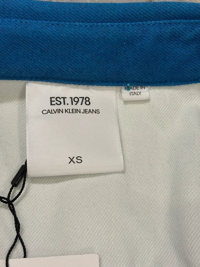 Raf Simons Calvin Klein 205W39NYC American Landscape Denim Trucker Jacket OuXwxuL 9