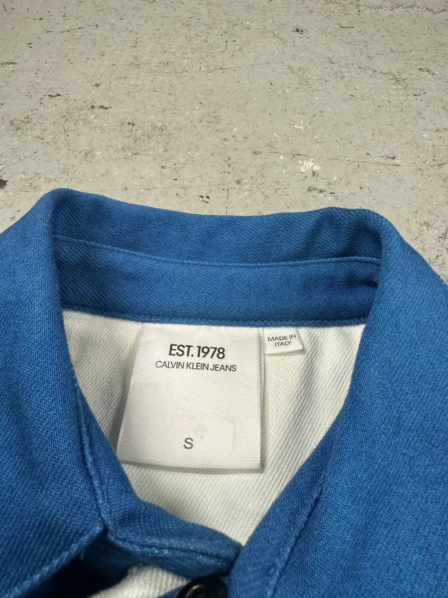 Raf Simons Calvin Klein EST1978 American Flag Blue Jacket (S) bAWWCzp 12