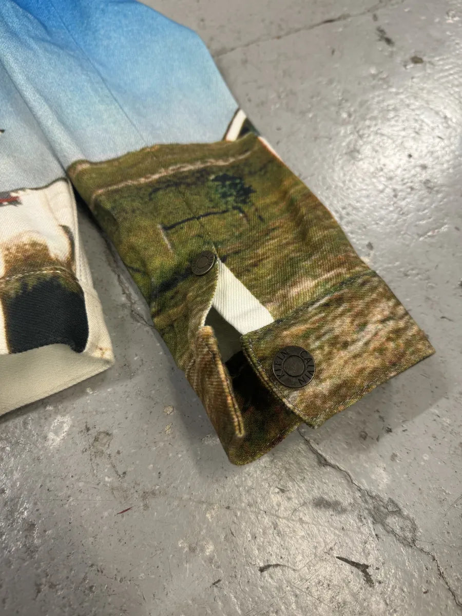 Raf Simons Calvin Klein EST1978 American Flag Blue Jacket (S) bAWWCzp 9