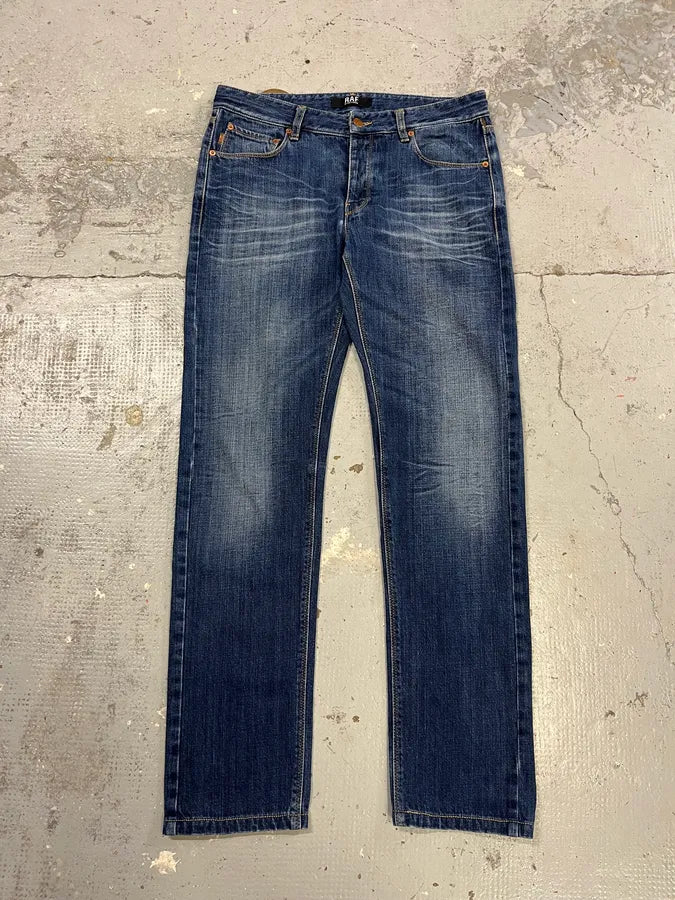 Raf Simons Faded Blue Denim Jeans WYpQKhy 0