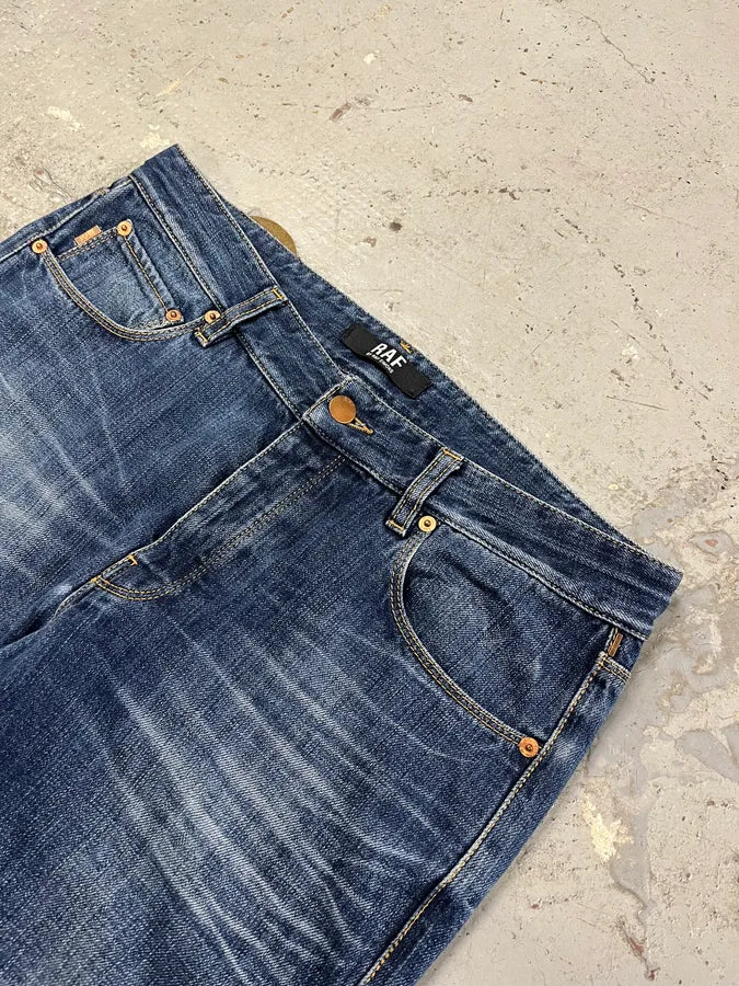 Raf Simons Faded Blue Denim Jeans WYpQKhy 5