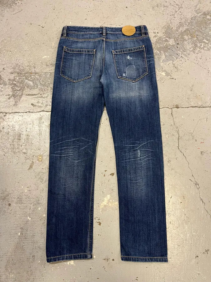 Raf Simons Faded Blue Denim Jeans WYpQKhy 7
