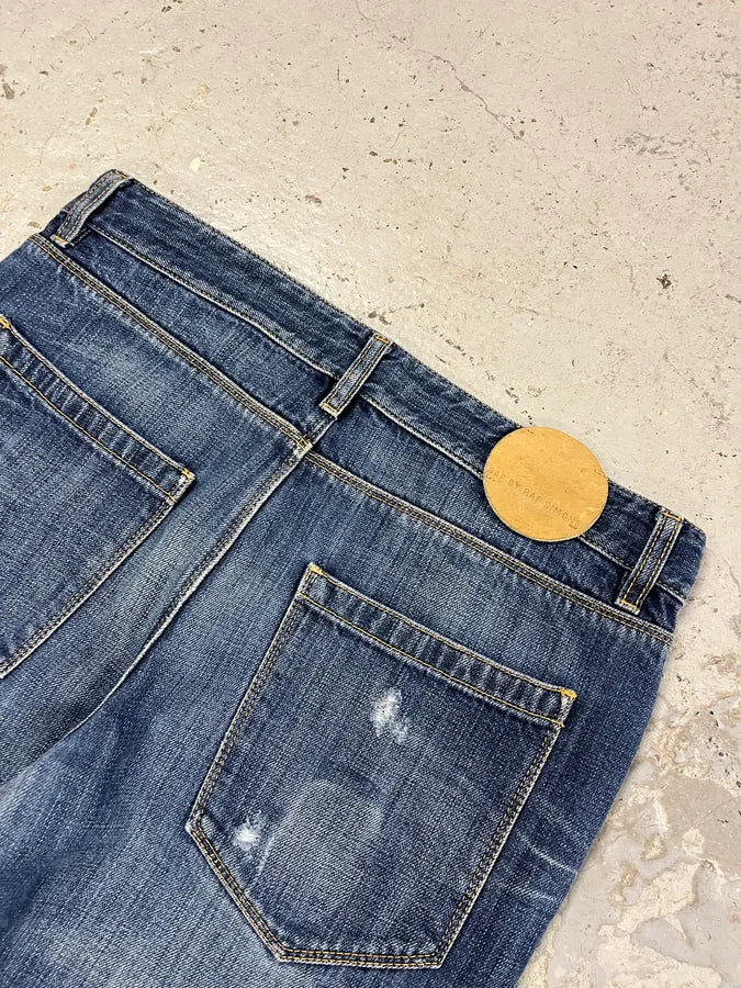 Raf Simons Faded Blue Denim Jeans WYpQKhy 8