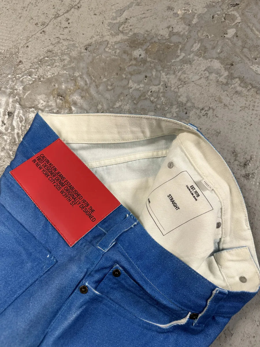Raf Simons x Calvin Klein EST 1978 Blue Cowboy Jeans (M/L) vZxfdAq 6