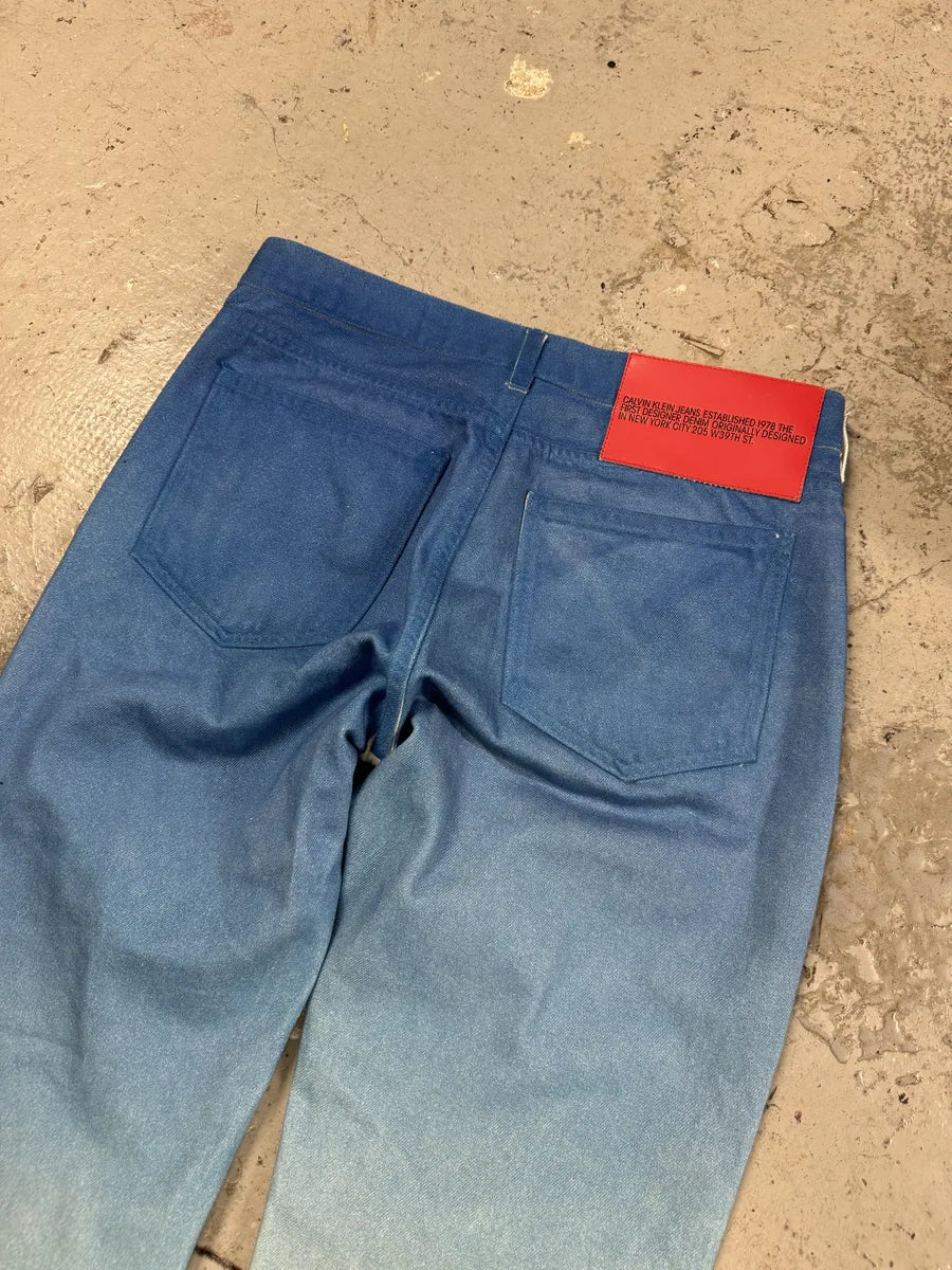 Raf Simons x Calvin Klein EST 1978 Blue Cowboy Jeans (M/L) vZxfdAq 8