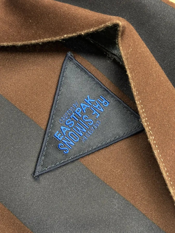 Raf Simons Eastpak Burgundy Navy Nylon Striped Backpack weIZgkD 15