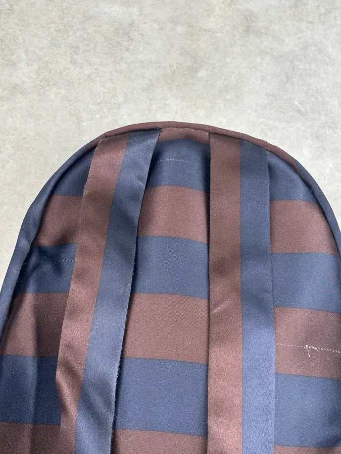 Raf Simons Eastpak Burgundy Navy Nylon Striped Backpack weIZgkD 10