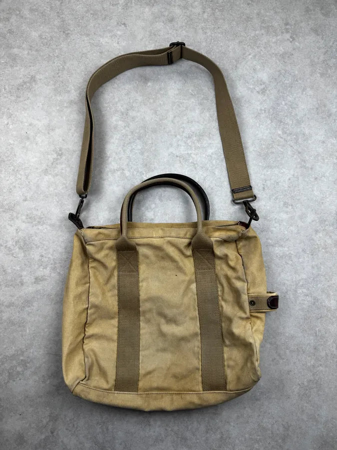 Ralph Lauren Beige American Flag Patch Shoulder Bag JeTYEzm 3