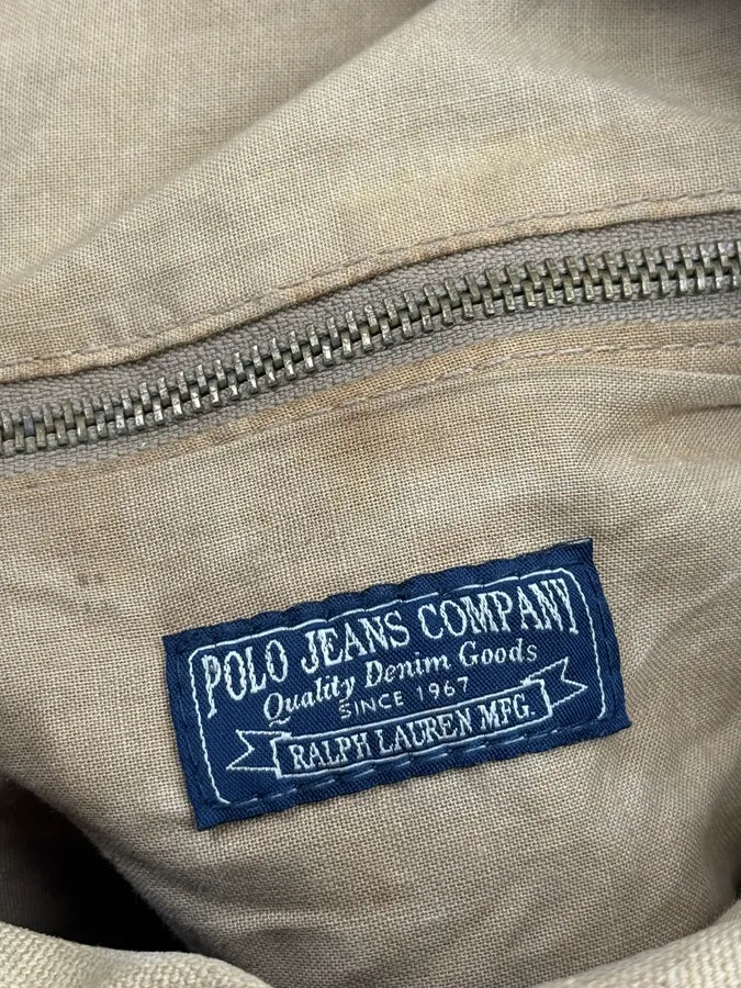 Ralph Lauren Beige American Flag Patch Shoulder Bag JeTYEzm 12