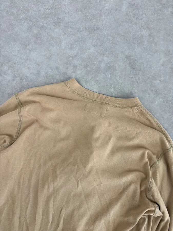 2010s Ralph Lauren Beige Native American Indian Henley Longsleeve JwREooL 6