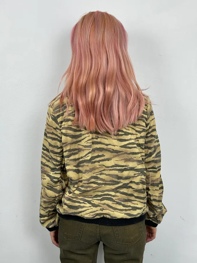 2010s Ralph Lauren Beige Zebra Print Bomber Jacket VGfEphW 2
