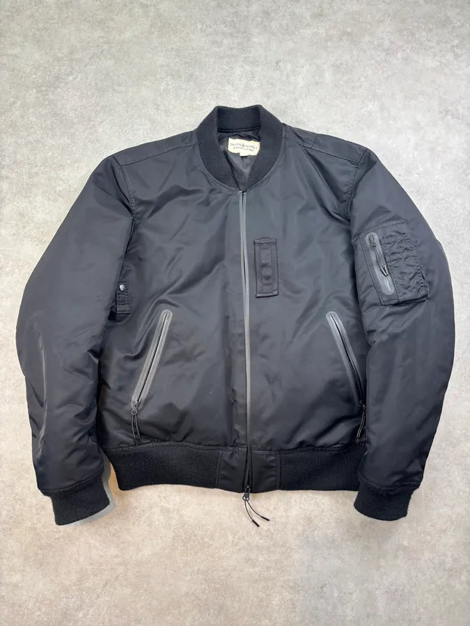 Ralph Lauren Black Nylon Multi-Pocket Bomber Jacket YcITVSD 0