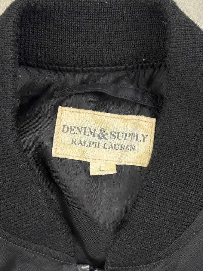 Ralph Lauren Black Nylon Multi-Pocket Bomber Jacket YcITVSD 7