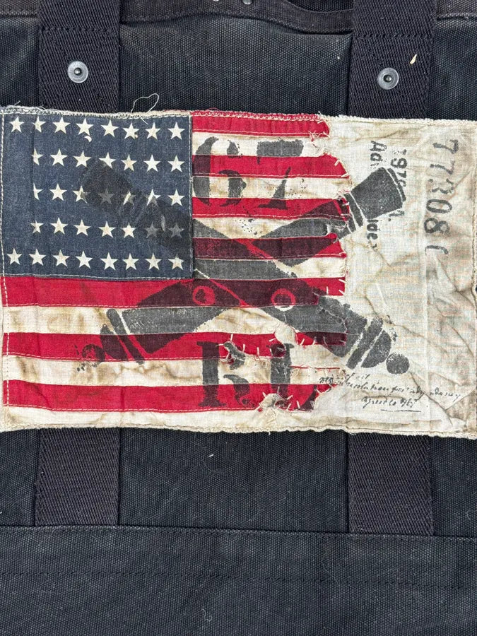2010s Ralph Lauren Black USA Flag Patch Tote Bag TlIQyDD 6