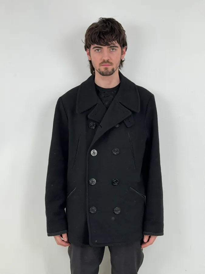 Ralph Lauren Black Wool Caban Jacket AQAvkWd 1