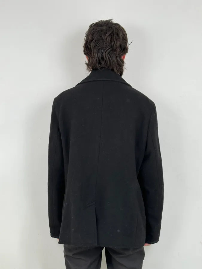 Ralph Lauren Black Wool Caban Jacket AQAvkWd 2