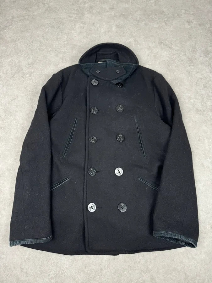 Ralph Lauren Black Wool Caban Jacket AQAvkWd 3