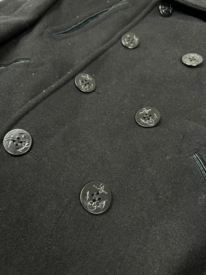 Ralph Lauren Black Wool Caban Jacket AQAvkWd 5