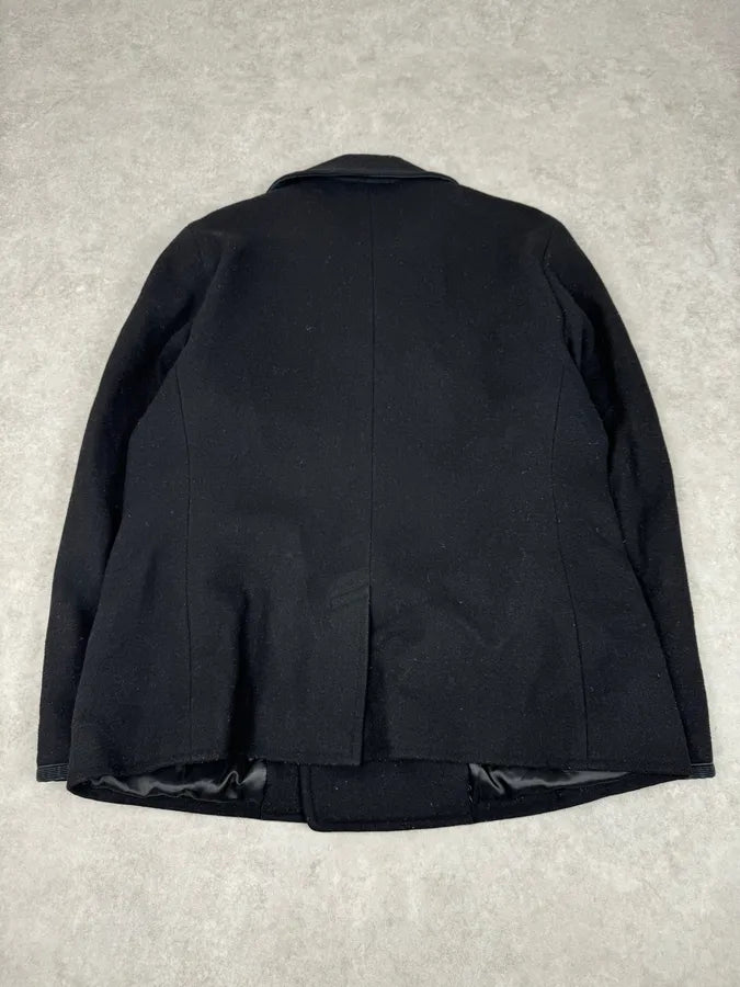 Ralph Lauren Black Wool Caban Jacket AQAvkWd 6