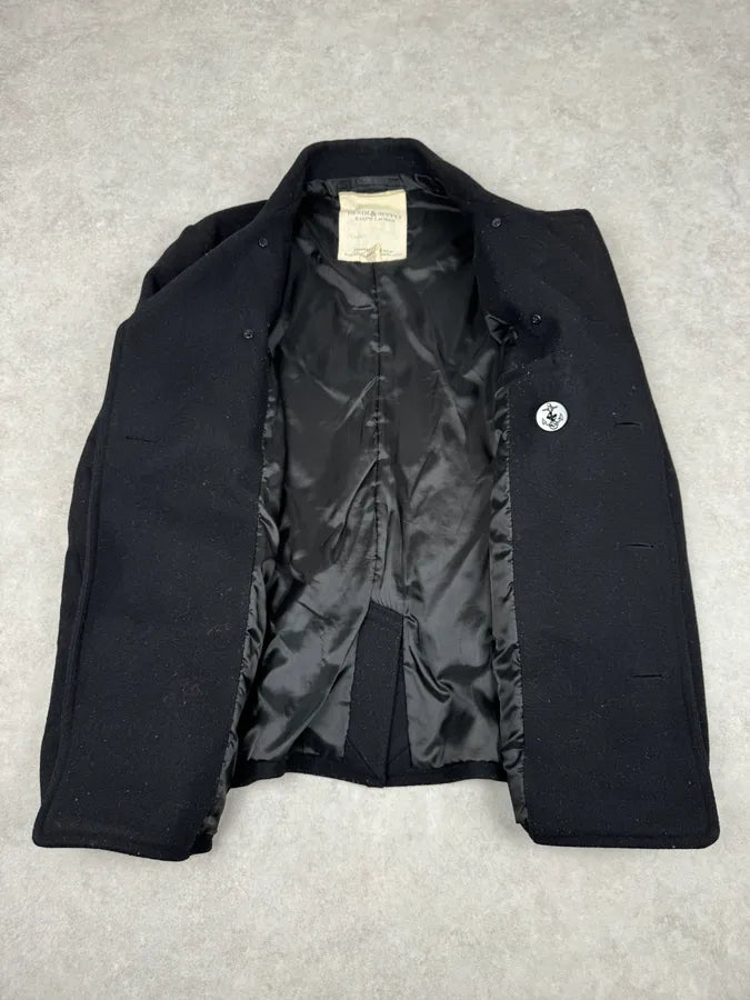 Ralph Lauren Black Wool Caban Jacket AQAvkWd 7