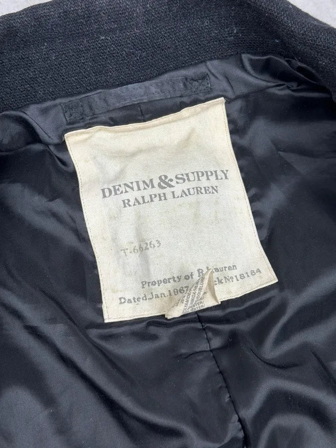 Ralph Lauren Black Wool Caban Jacket AQAvkWd 8