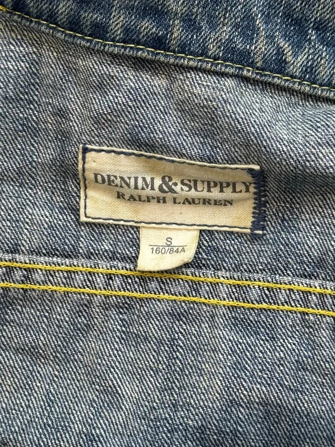 2010s Ralph Lauren Blue America Flag Denim Vest pCiZTGq 9
