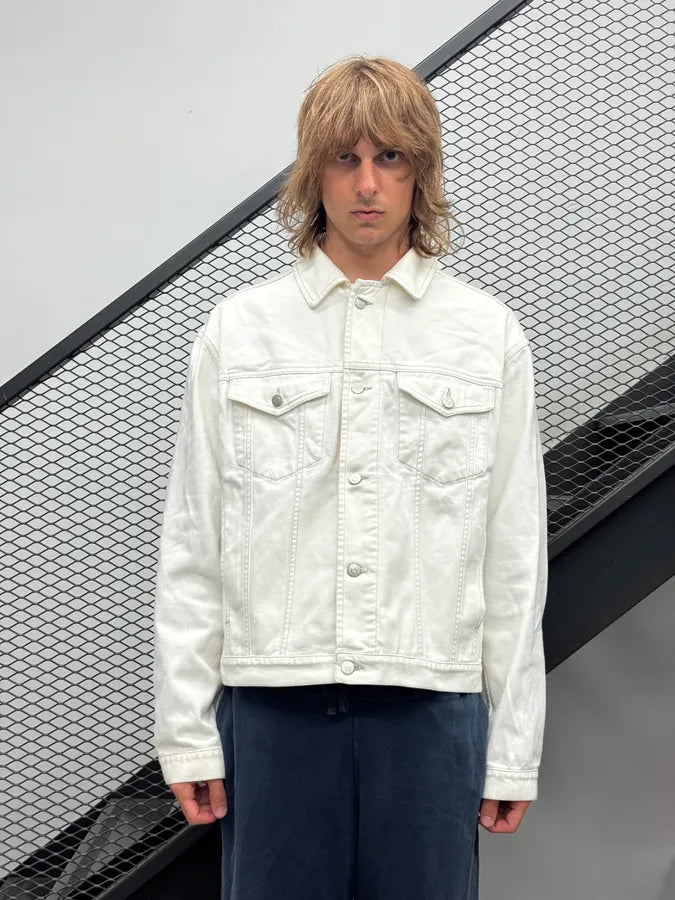 SS2023 Maison Margiela White Signature Denim Jacket TqqrZQg 0