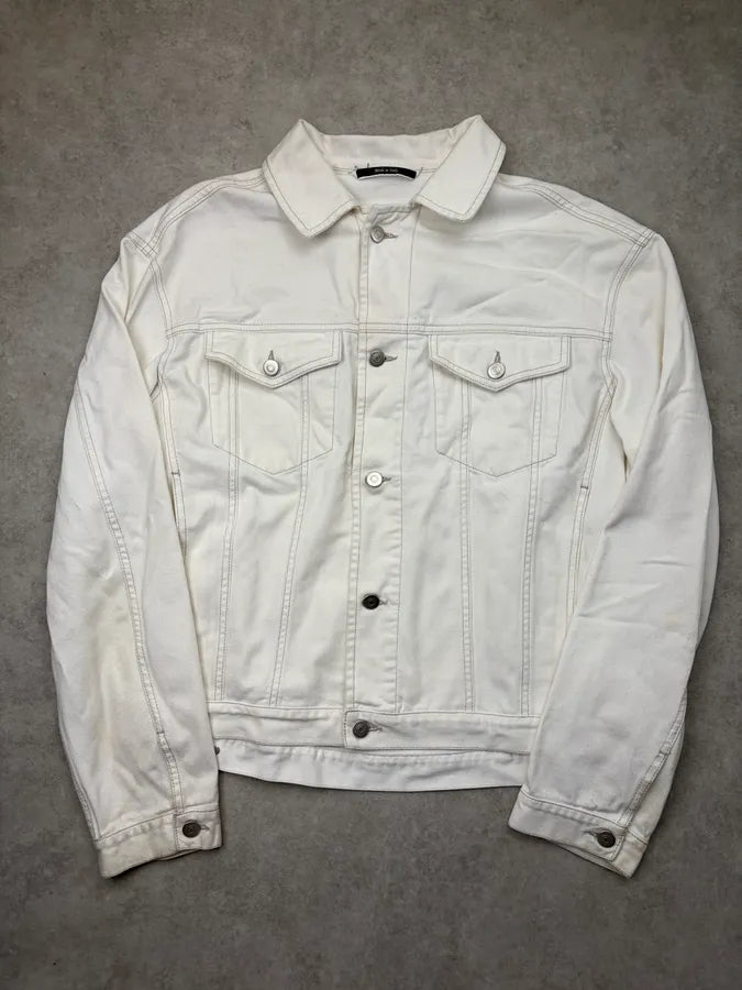 SS2023 Maison Margiela White Signature Denim Jacket TqqrZQg 2