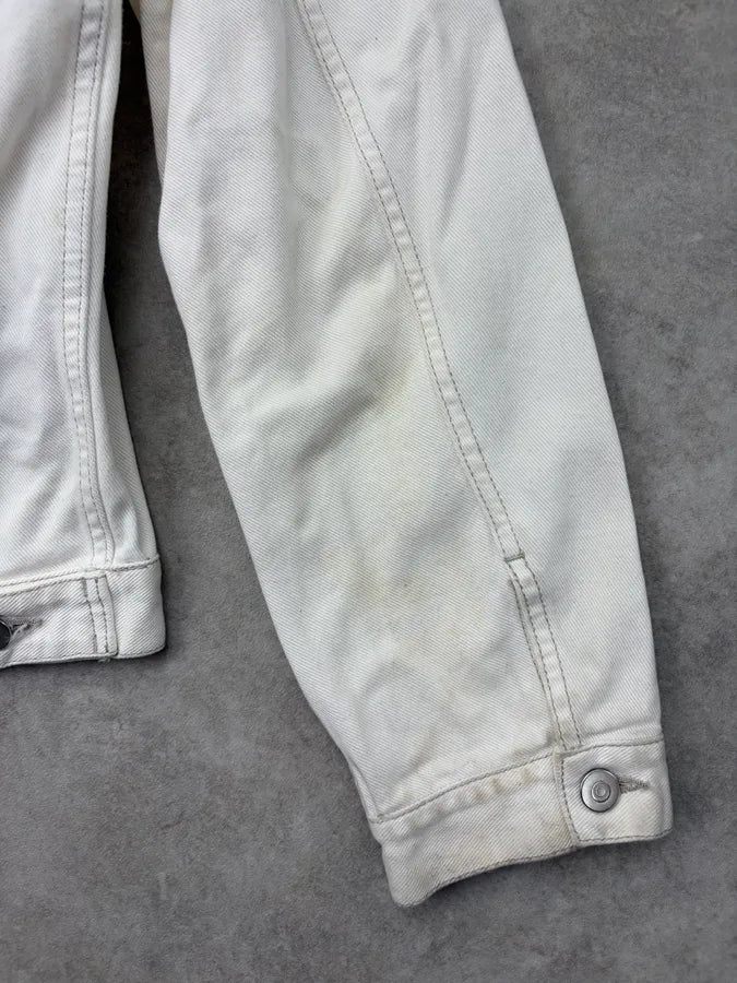 SS2023 Maison Margiela White Signature Denim Jacket TqqrZQg 7