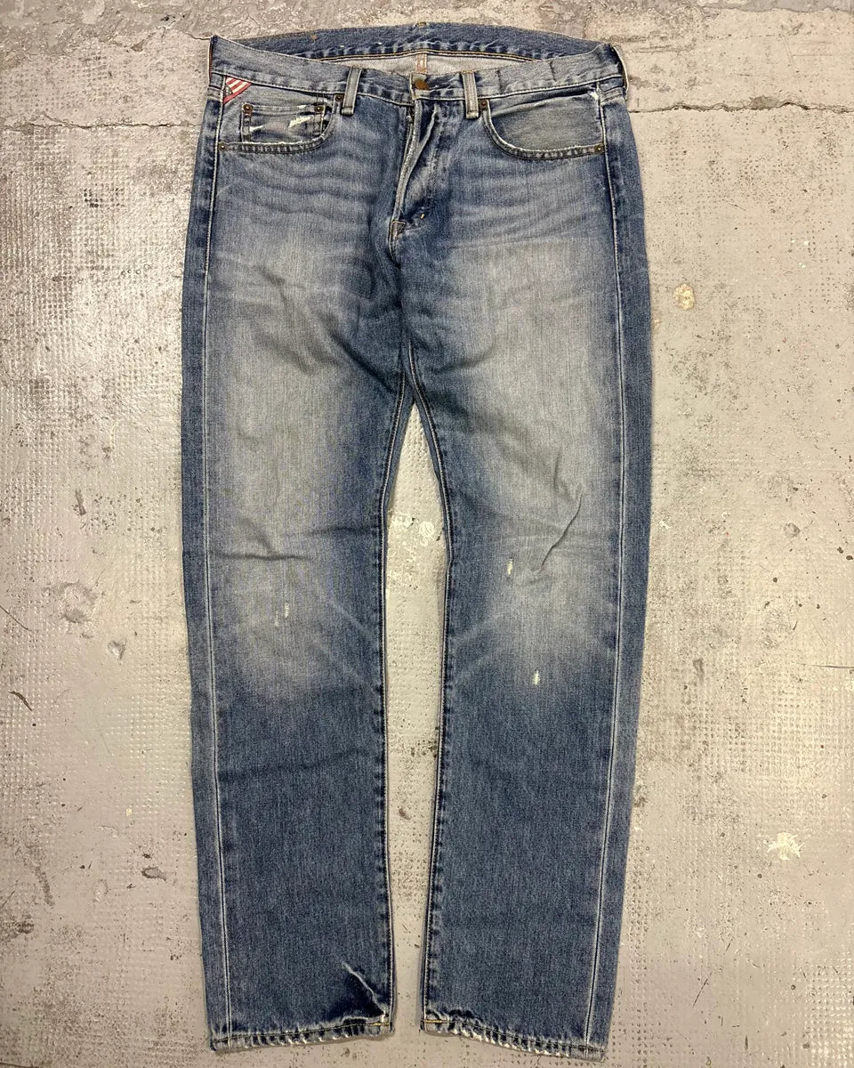 Ralph Lauren Blue Slim Denim Jeans tmrsNbA 0