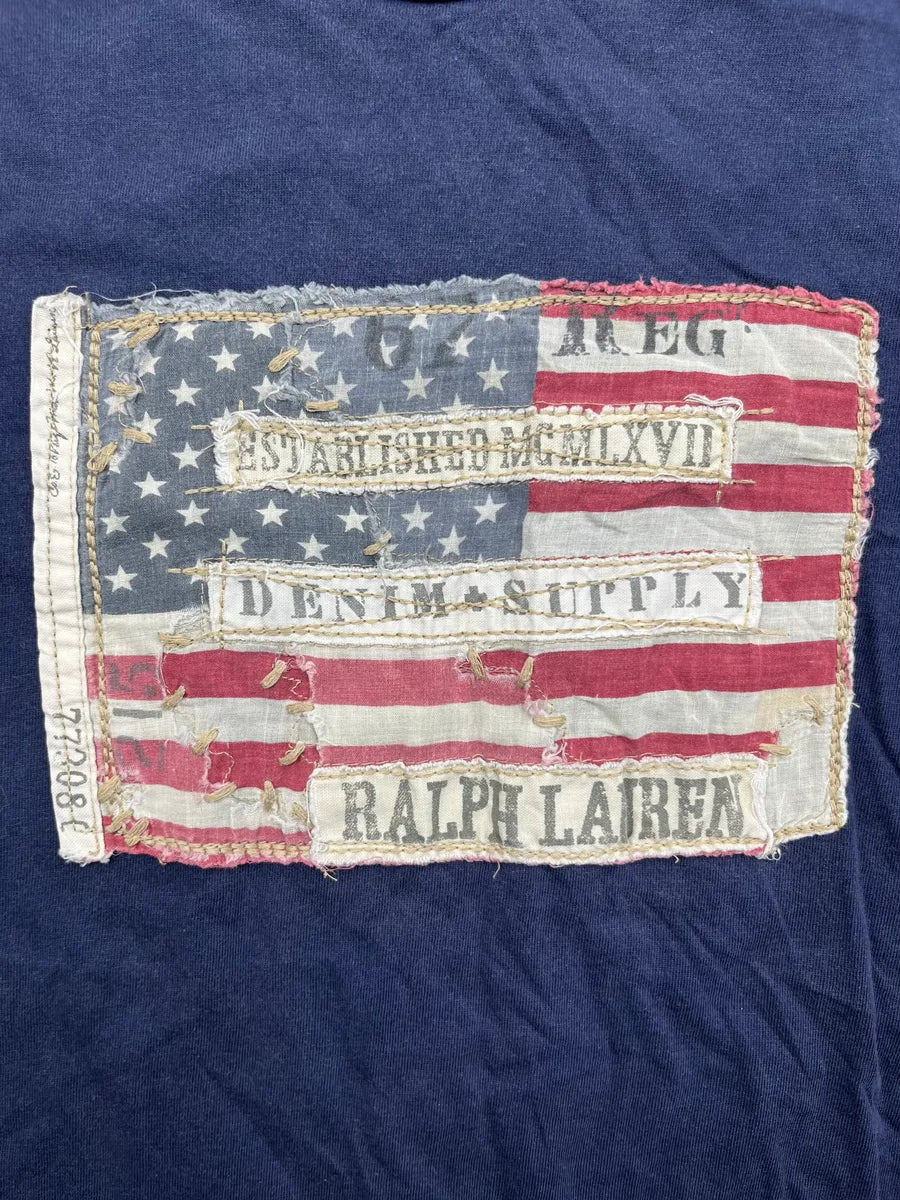 2010s Ralph Lauren USA Blue Flag T-Shirt GBcGYMs 6