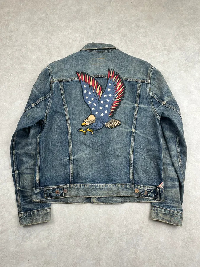 2010s Ralph Lauren Blue US Eagle Denim Jacket VulAgUt 2