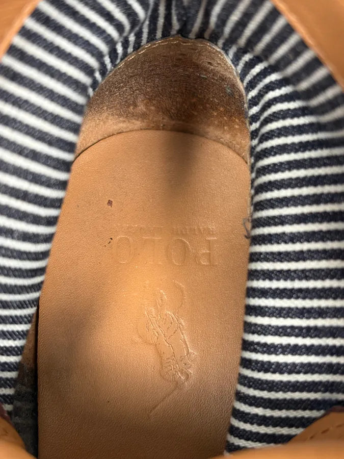 Ralph Lauren Brown Leather Army Boots NzIPLaK 10