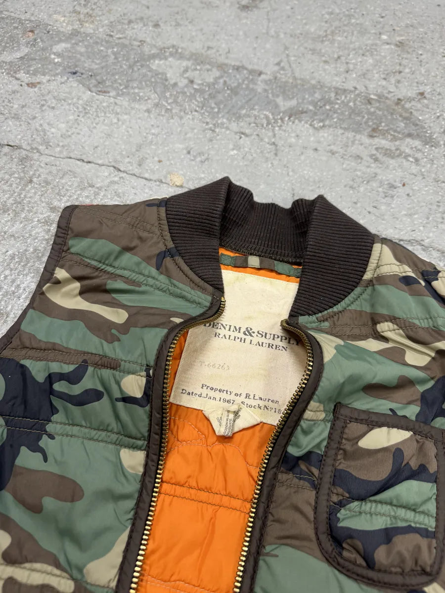 Ralph Lauren Camo USA Flag Tactical Vest XvwMlkZ 9