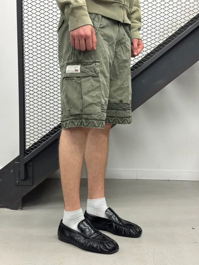Ralph Lauren Cargo Ornamented Khaki Shorts rUjMmon 2
