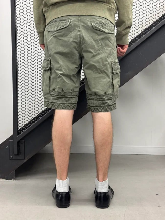 Ralph Lauren Cargo Ornamented Khaki Shorts rUjMmon 3