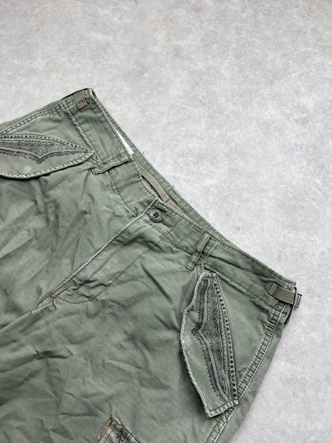 Ralph Lauren Cargo Ornamented Khaki Shorts rUjMmon 4