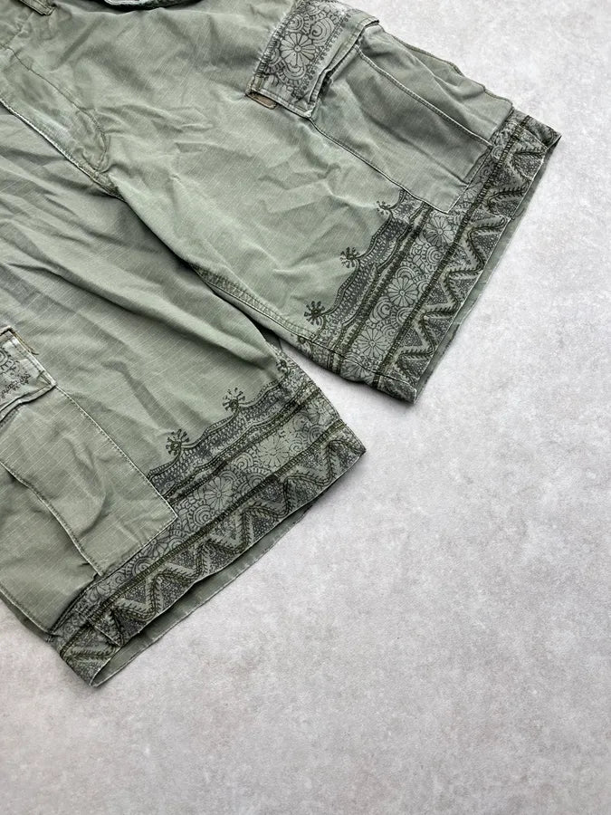 Ralph Lauren Cargo Ornamented Khaki Shorts rUjMmon 5