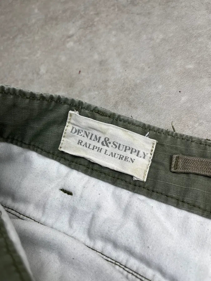 Ralph Lauren Cargo Ornamented Khaki Shorts rUjMmon 9