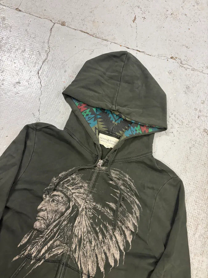 Ralph Lauren Green Old Man Zip-up Hoodie PZffUPS 3