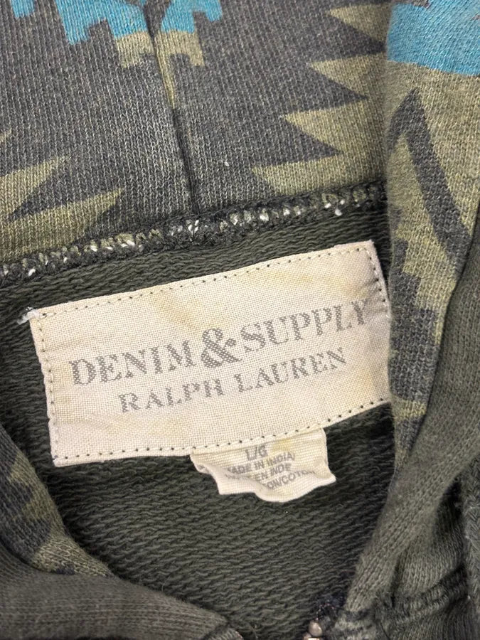 Ralph Lauren Green Old Man Zip-up Hoodie PZffUPS 7