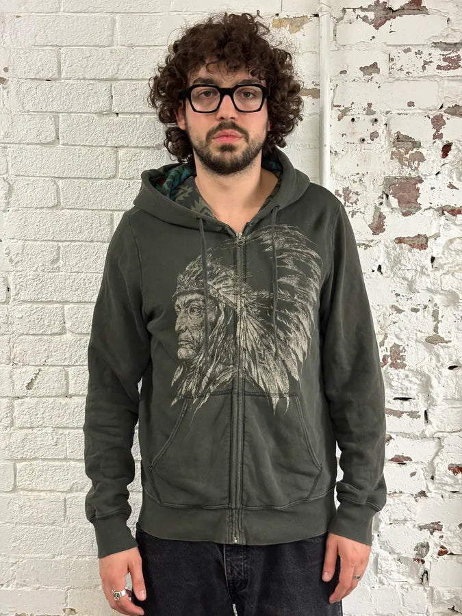 Ralph Lauren Green Old Man Zip-up Hoodie PZffUPS 1