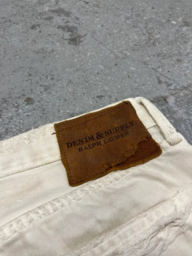 Ralph Lauren Creamy Artisanal Denim & Supply Distressed Pants (L) GRRMnTw 11