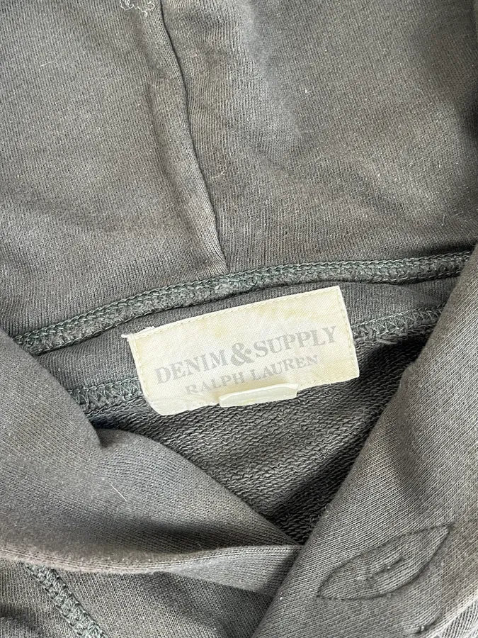 Ralph Lauren Dark Grey Distressed USA Flag Hoodie FUrVCXG 8