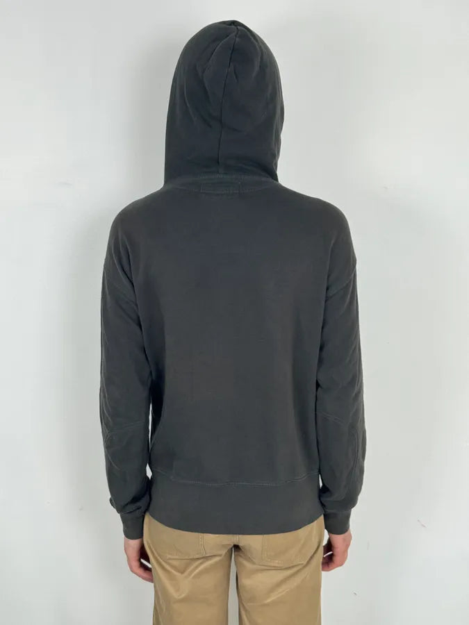 Ralph Lauren Dark Grey Distressed USA Flag Hoodie FUrVCXG 2
