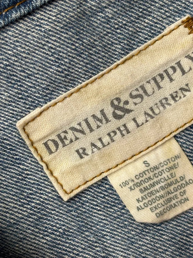 2010s Ralph Lauren Blue American Flag Denim Jacket bNjmwXZ 9